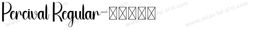 Percival Regular字体转换